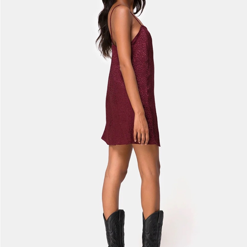 Motel Rocks Burgundy Mini Dress